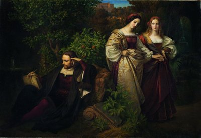 Torquato Tasso en de Twee Leonores door Carl Ferdinand Sohn